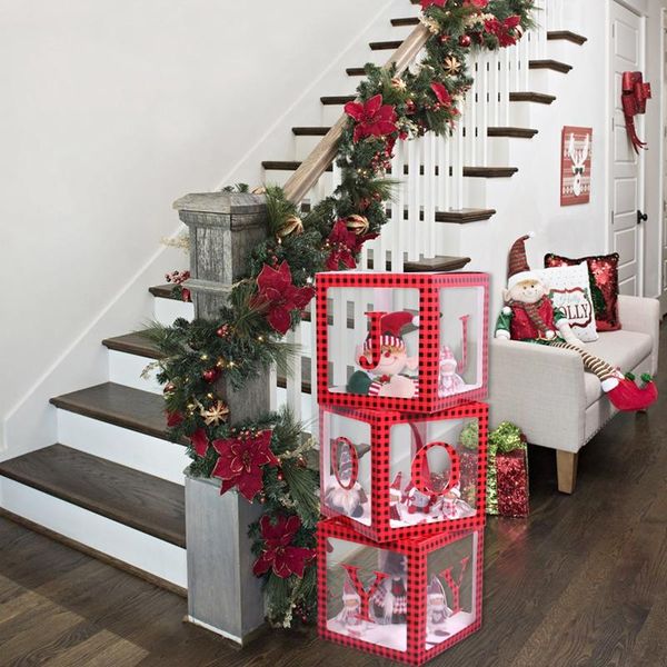 

рождественские пользовательские прозрачные коробки с рождественскими украшениями украшения для дома 2020 навидад noel cristmas подарки новый