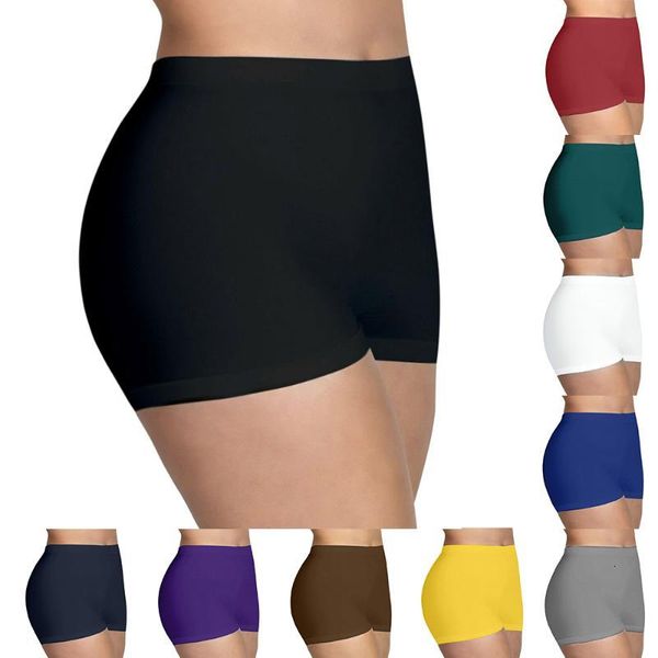 

women thin fitness short pants casual ladies slim pants high waist summer solid color workout leggings shorts bodycon streetwear, White;red