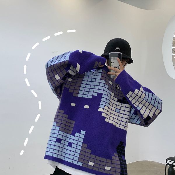 

privathinker 2020 winter korean streetwear fashion pullovers casual woman sweater autumn graphic printed casual male clothing c1115, White;black