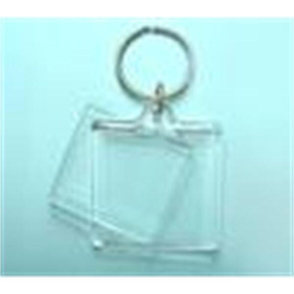 

keychains 10x blank insert acrylic square 1.5''*1.5'' p keyrings ing, Silver