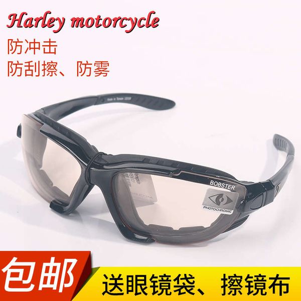 

bobster harley motorcycle winebreak rider riding wific goggles, Black