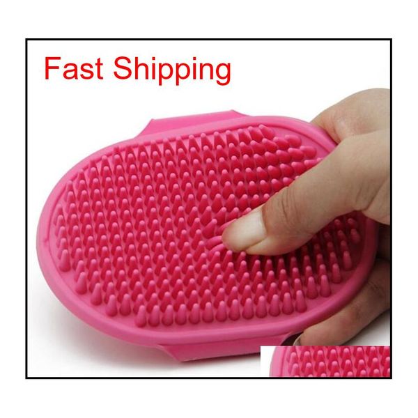 

dog bath brush comb sile pet spa shampoo mas brush shower hair removal comb for pet puppy cleaning groo qylsvo yh_pack