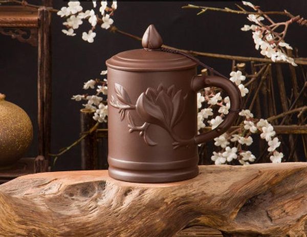 

jia gui luo 420ml керамика фиолетовая глиняная кружка pu'er чай чашка офис кубок подарок путешествия домашний кухонный бар поставляет i004 j