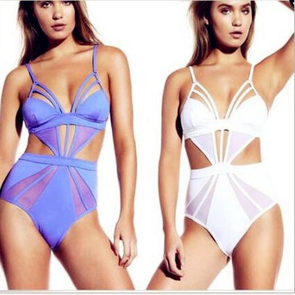 

новый бикини, тонкий, сплошной цвет, цельный купальник, White;black