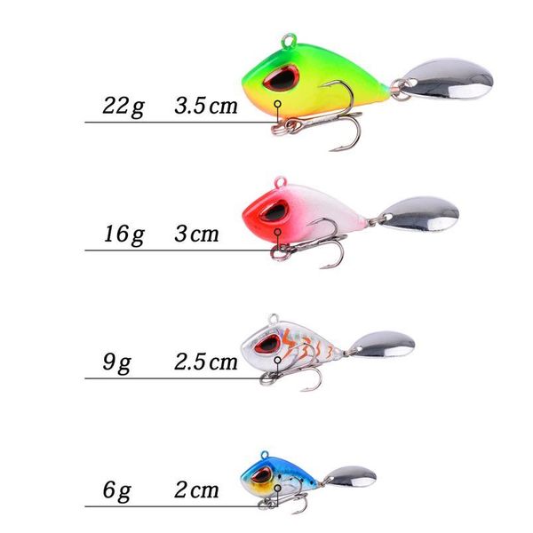 

1pcs 20mm-35mm metal mini vib fishing lure 6g-22g winter ice fishing tackle pin crankbait vibration spinner sink qyldps