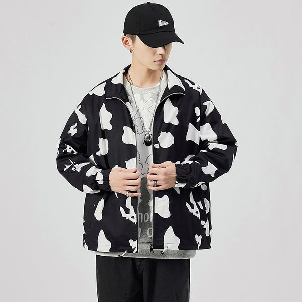 

2021 new janpan style bigger pocket white grey spring autumn jacket men's streetwear clothes plus asian oversize m-5xl l1dg, Black;brown
