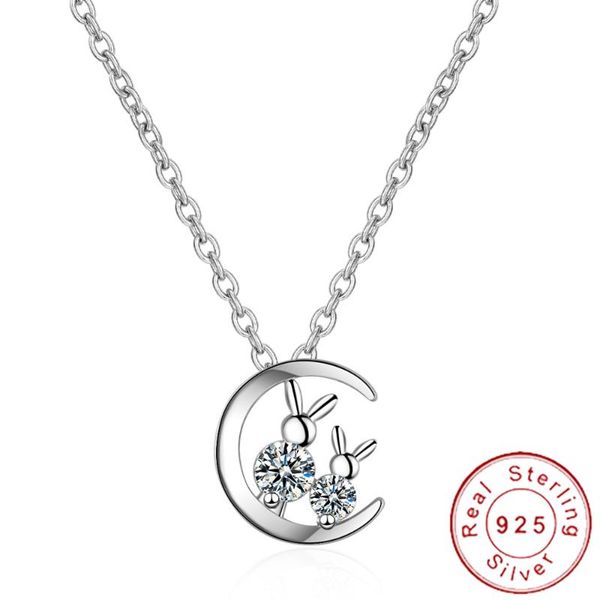 

cute 925 sterling silver moon dainty gold choker clavicle chain neckless girls kid child minimalist minimal jewelry sn039, Golden;silver
