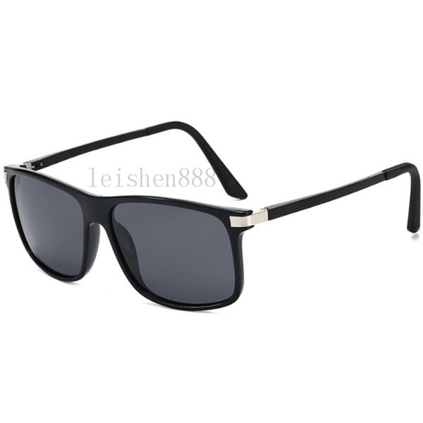 

2020 new fashion lightweight square polarized sunglasses for men and women trend large frame sunshade mirror for women 2049, White;black