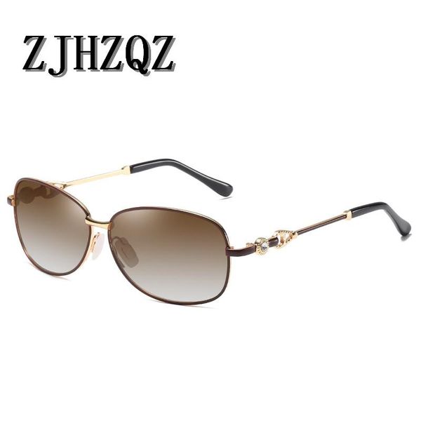 

luxury women polarized sunglasses gradient lens fashion small oval round ladies vintage retro aviation frame pilot sun glasses, White;black