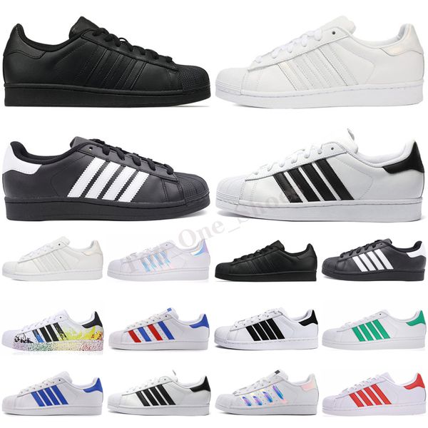 

2020 stan smith superstars mens womens casual shoes tripler black oreo laser golden platform fashion sports sneakers flat trainers 36-45