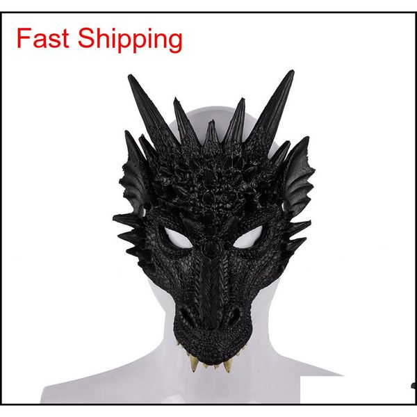 

fierce dragon mask dinosaur skull all face head masks festival dance party cosplay costume halloween party qylupr bdefashion, Silver