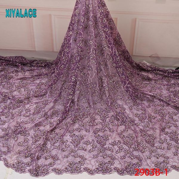 

2020 африканские кружева вышитые высококачественные швейцарские кружева ftench agrican net ткань французский свадебный для платья ya2903b, Pink;blue