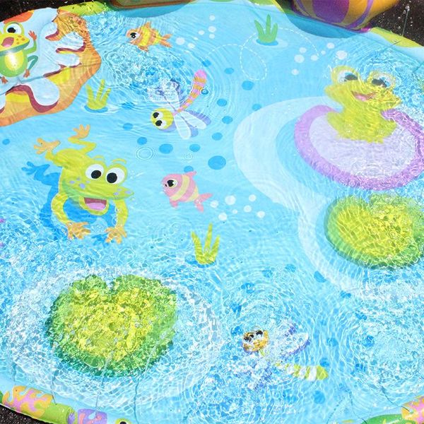 

inflatable summer children amusement water playing toys spray mat frog pond creative kids heat escape equipment park amusing wmthwo