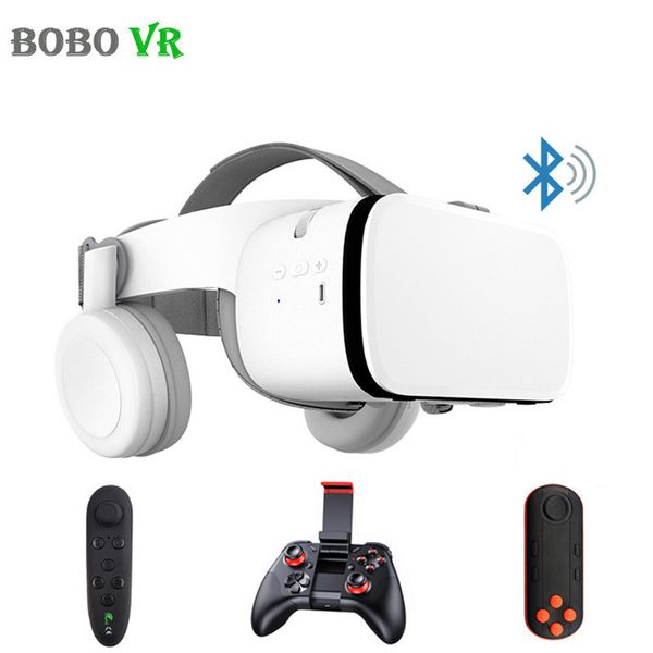 

bobovr z6 upgrade 3d glasses vr headset google cardboard bluetooth virtual reality glasses wireless vr helmet for smartphones lj200917