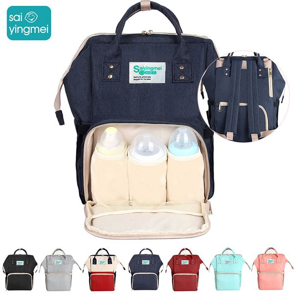 

mummy bag nappy backpack large capacity bag mom baby multi-function waterproof outdoor travel diaper bags for baby care lj201013