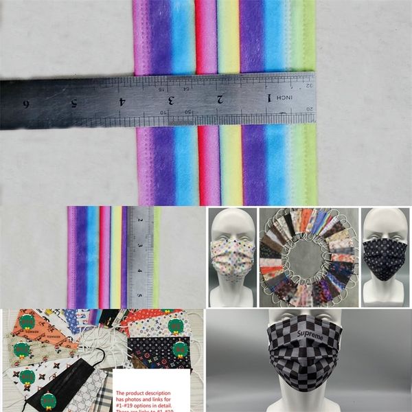 

factory2qqzdisposable 39 mouth style brand masks designer anti-dust face mask multicolor dustproof protective