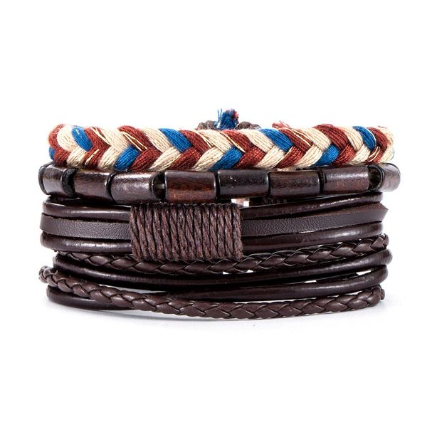 

16 стилей старинные многослойные ручной работы bohe веревочки кожаные браслеты листьев якорь самолет деревянные бусины браслеты браслеты опт, Golden;silver