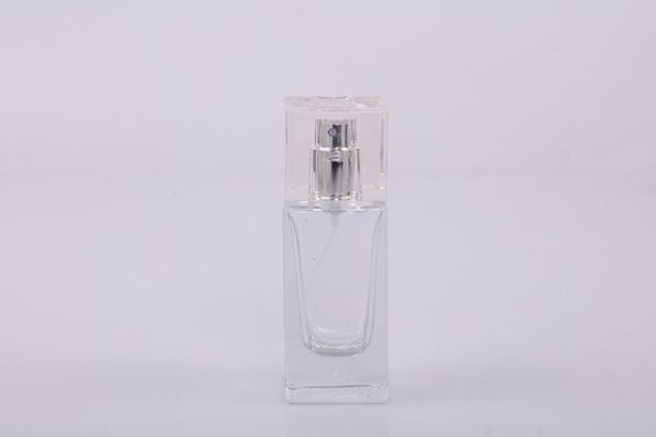 

30ml high square glass perfume bottle transparent bottle spray bottle wholesale