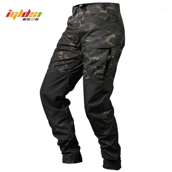 

men's jogger tactical pants camouflage cargo sweatpants loose camo casual long trousers joggers pantalones tacticos1, Black