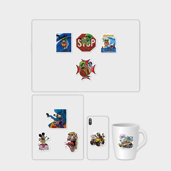 

50 шт. abstled mouse mouse graffiti наклейки diy детские классические игрушки велосипед путешествия камера гитара ноутбук водонепроницаемый