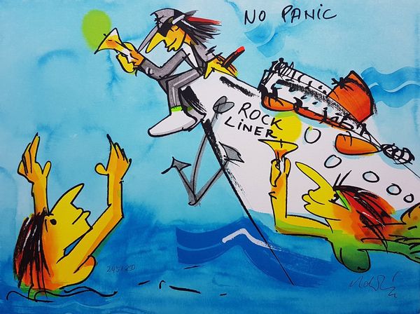 

no panic rockliner home decor handpainted &hd print oil painting on canvas wall art canvas pictures 210112