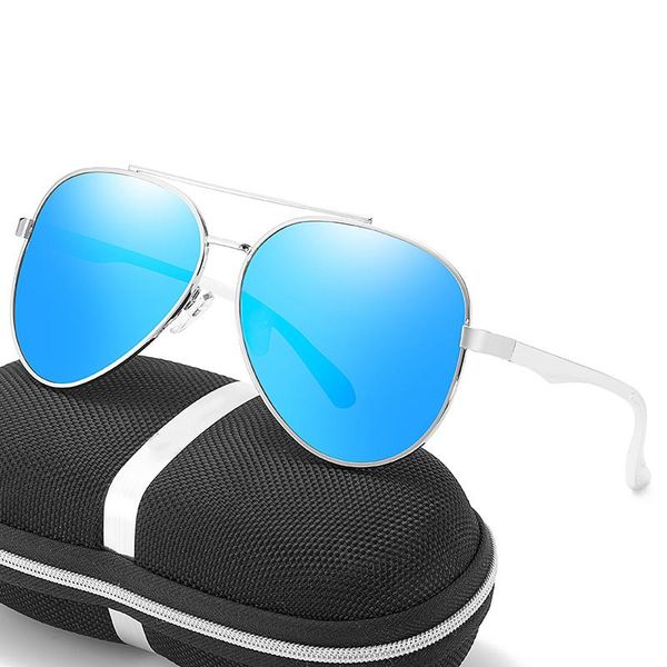 

sunglasses fashion brand men polarized mercede aluminum magnesium pilot uv400 glasses for driving fishing 3071, White;black