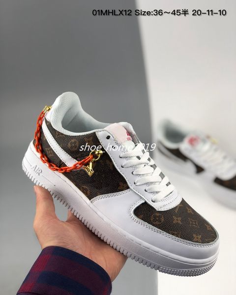 

new custom 1 low time out black air one utility orange men running shoes forces sneakers trainers 1s sports skate shoes size 36-45