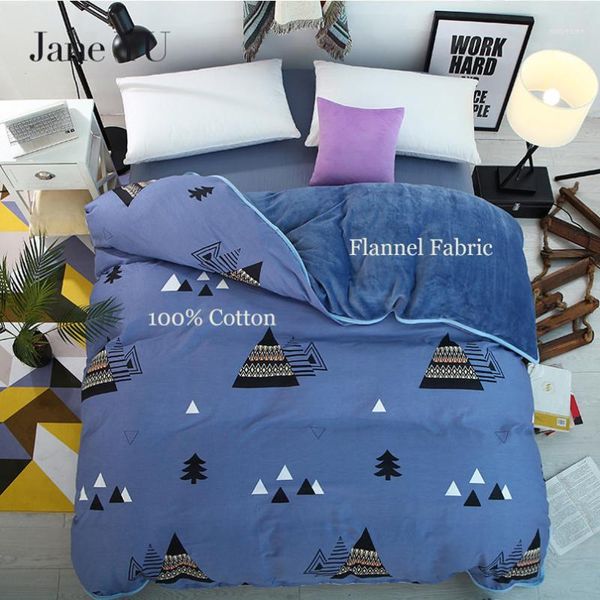 

duvet cover covers & sets janeyu 100% cotton +flannel multifunction ab both sides now winter 24 colors sleeping bags king size cover1