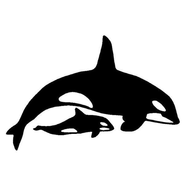 

16.5cm*11cm whale animal vinyl car sticker motorcycle decal black/silver s3-5427
