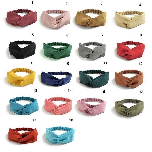 

suede twist turban women hair band bows elastic headkerchief sport hairbands head band knot headband for girls headwear headwrap q bbyqtw