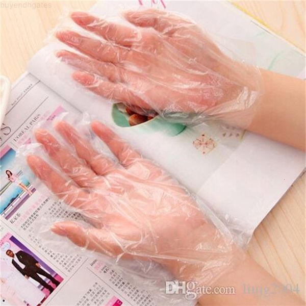 

transparent disposable plastic food grade pe film household kitchen cleaning gloves