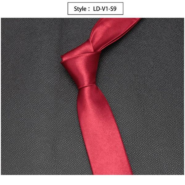 

xgvokh solid ties for men fashion classic slim tie polyester narrow cravat 5cm blue red black wedding party necktie acc qylmhk, Black;gray