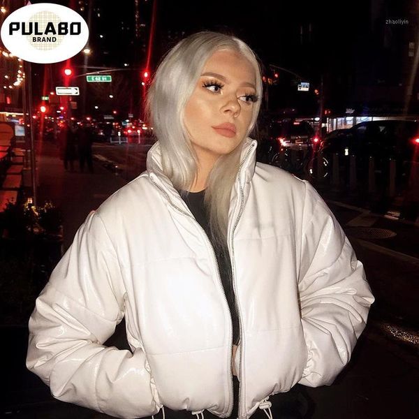 

winter fashion warm women coat jackets zipper turtleneck cropped jacket solid pockets ladies parka autumn coats1, Black