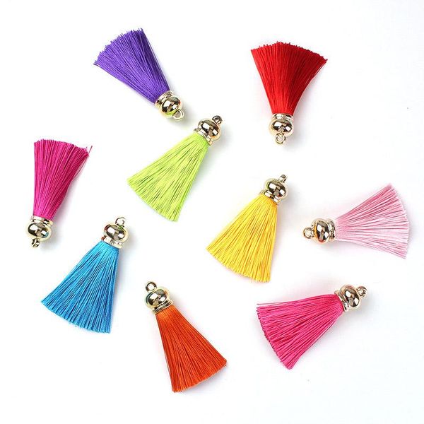 

12pcs lot stainless steel cap tassel silk fringe bangs flower tassel trim decorative for curtains home decoration accessories h jllina