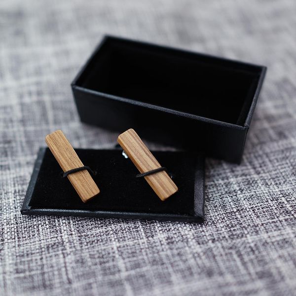 

wood stud earrings cz element for women vintage wooden earrings statement wedding jewelry gift for girl q wmtlfw, Black;gray