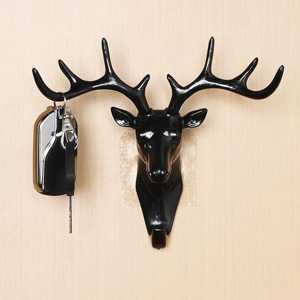 

hooks vintage wall hanger home storage deer antler style hat coat bag rack hook holder wall decor decorative hooks key