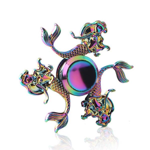 

ainbow brass fidget spinner finger abs edc hand spinner tri for kids autism adhd anxiety stress relief focus handspinner toys h wmtifn