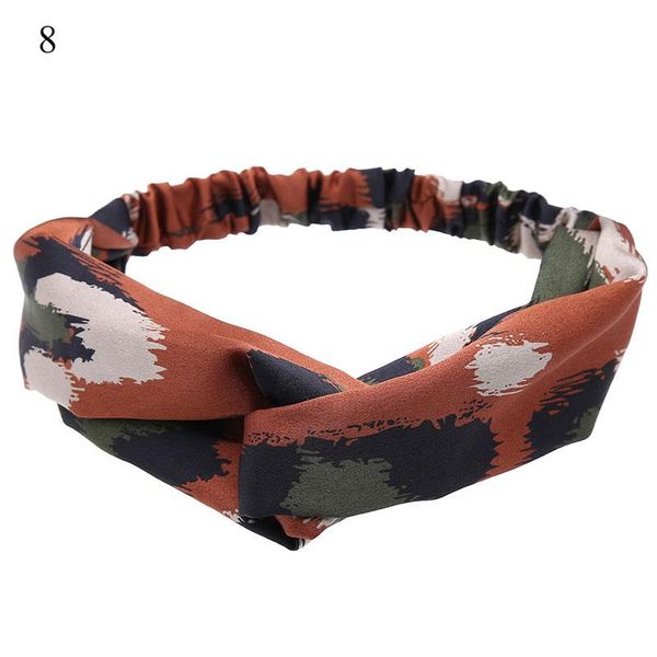 

korea style summer hairband women hair accessories vintage cross knot headband headwrap girls floral elastic knotted headwear q jllqmb