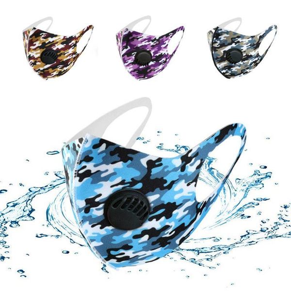 

camouflage camo ultrathin mouth masks summer print earloop respirator anti-dust face mask for man and woman