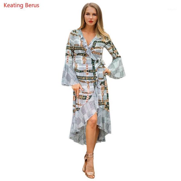

keating berus2019 spring stripe mesh long-sleeved false-collared dress fashion casual fashion upper class women's clothing1, Black;gray