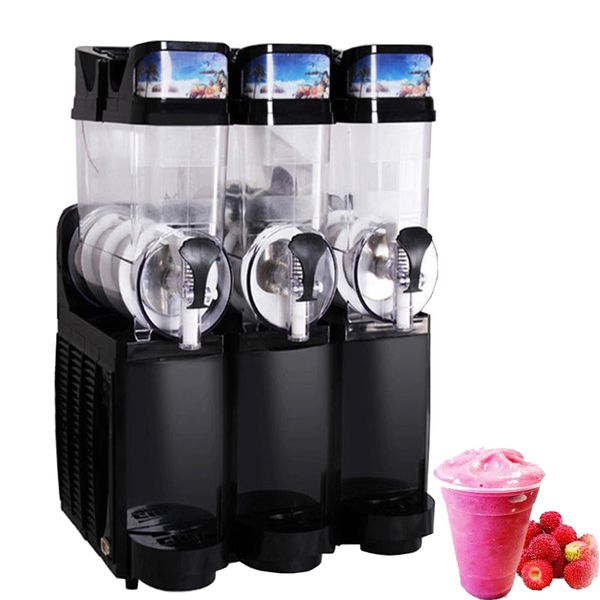 Snow Melting Machine Snow Slushy Cooler Drink Flavours Fruit Juice Dispenser Commercial Slush Ice Machine