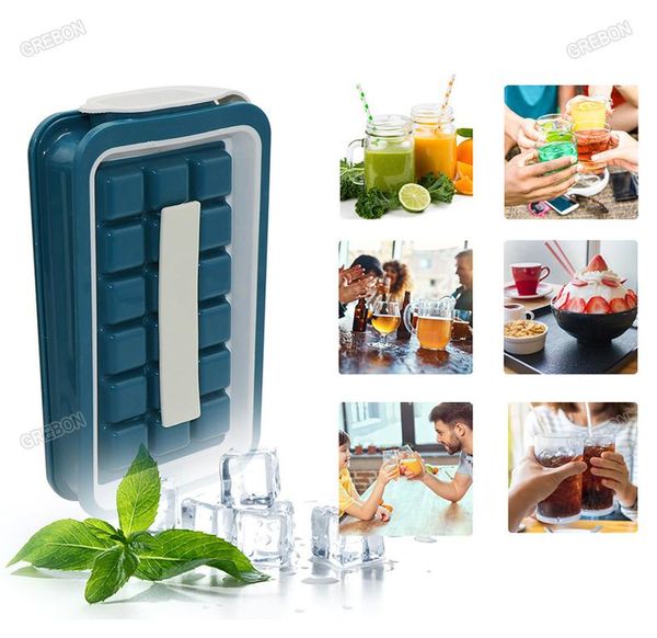 

silicone mold for ice maker cube tray with lid bar diy drinks for whiskey homemade fruit ball form food grade kitchen tool shape jllkxk