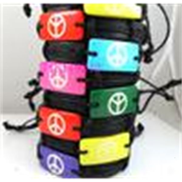 

leather peace wholesale bracelets color 24pcs mix sign fashion jewelry job lots