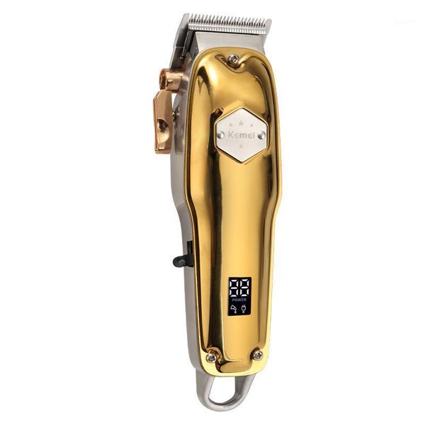 Cabelo Clippers Kemei profissional Clipper Cabo Sem Cabo De Cabelo Elétrico De Cabelo Elétrico Cabeça De óleo USB Cutter Machine Barber Trimmer1