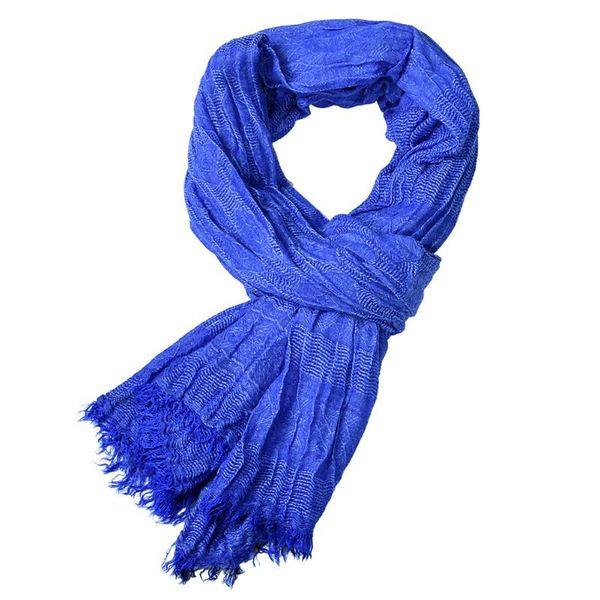 

scarves men elegant shawl party lightweight long gift scarf with tassels winter soft jacquard weave solid retro casual, Blue;gray
