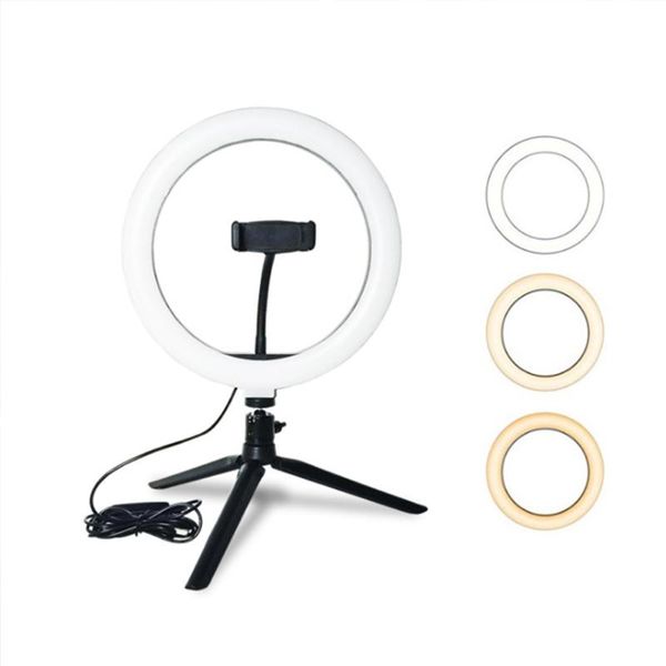 

led ring light studio p video dimmable lamp tripod stand selfie camera phone