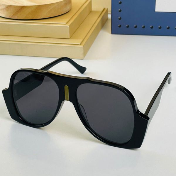 Óculos de sol de moda feminina 0785 designer clássico preto óculos de sol 2022ss viagem férias festa homens óculos personalidade estilo único uv400 com caixa