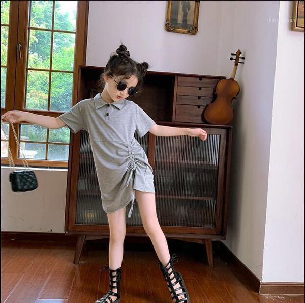 

2020 korea style girls dress fashion cotton summer girls dresses 3-9 years f4221, Red;yellow