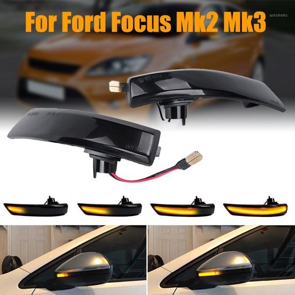 

2pcs dynamic turn signal light led side wing blinker light for focus 2 3 2 3 rearview mirror indicator1
