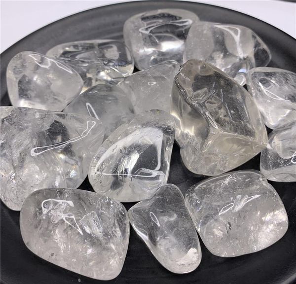 

15--30 mm natural clear crystal stone crystal tumbled stone irregular small size wmtrpj xhlight